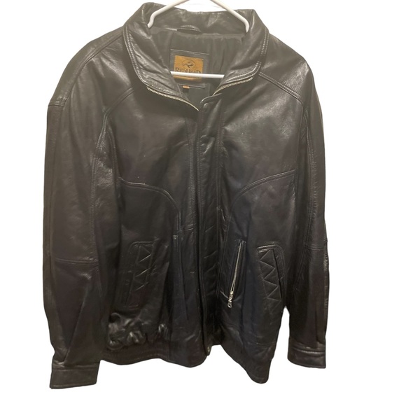 RedHead Jackets & Coats Redhead Black Leather Jacket Mens Large